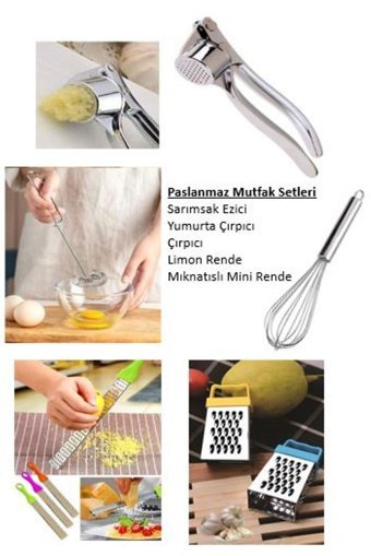 Hollyhome Çelik 3 Parça Limon Rendesi