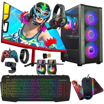 Turbox TX5415 Harici GeForce RTX 3060 Ti Intel Core i5 6400 16 GB Ram 512 GB SSD Tower FreeDos 23.6 inç Monitörlü Masaüstü Bilgisayar