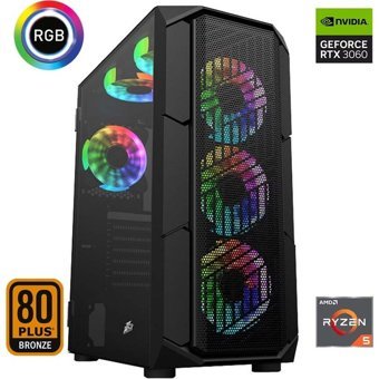 Xaser XSR603 Harici GeForce RTX 3060 AMD Ryzen 5 5600 32 GB Ram 512 GB SSD Tower FreeDos Masaüstü Bilgisayar
