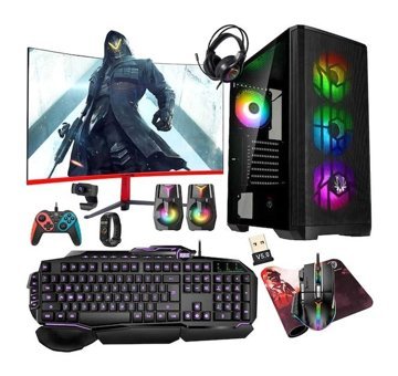 Turbox EXPANSE Harici Radeon RX 550 Intel Core i5 8400 16 GB Ram 1 TB SSD Tower FreeDos 27 inç Monitörlü Masaüstü Bilgisayar