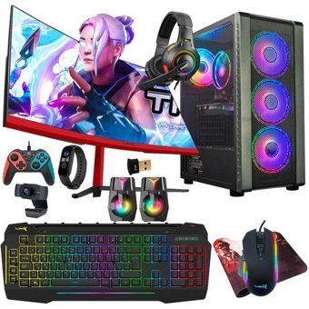 Turbox TX5419 Harici GeForce RTX 3060 Ti Intel Core i5 6400 16 GB Ram 512 GB SSD Tower FreeDos 23.6 inç Monitörlü Masaüstü Bilgisayar