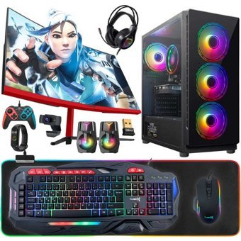 Turbox TX5025 Harici GeForce RTX 3060 Ti Intel Core i5 9400F 16 GB Ram 1 TB SSD Tower FreeDos 23.6 inç Monitörlü Masaüstü Bilgisayar