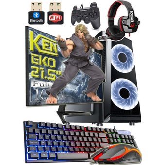 Warbox KEN EKO Harici Radeon R7 240 Intel Core i3 6100T 8 GB Ram 240 GB SSD Tower FreeDos 21.5 inç Monitörlü Masaüstü Bilgisayar