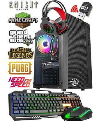 Warbox NEON MİX Harici Radeon R7 240 Intel Core i5 650 8 GB Ram 250 GB HDD + 128 GB SSD Tower FreeDos Masaüstü Bilgisayar