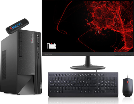 Lenovo Thinkcentre Neo 50T GEN4 12JD0008TRMP04 Harici GeForce RTX 3060 Ti Intel Core i7 13700 32 GB Ram 512 GB SSD Tower Windows 11 Pro 23.8 inç Monitörlü Masaüstü Bilgisayar