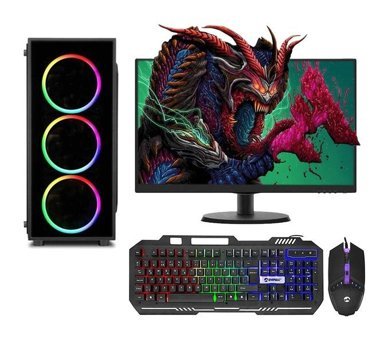 Zeiron P40 Harici GeForce GT 730 Intel Core i5 3470 8 GB Ram 240 GB + 1 TB SSD Tower FreeDos 21.5 inç Monitörlü Masaüstü Bilgisayar