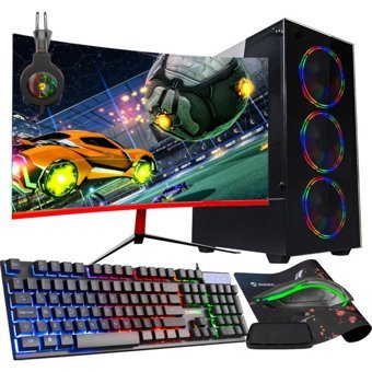 Ramtech Full Force FF43 Harici GeForce RTX 3060 Ti Intel Core i5 4570 16 GB Ram 500 GB HDD + 512 GB SSD Tower FreeDos 23.6 inç Monitörlü Masaüstü Bilgisayar