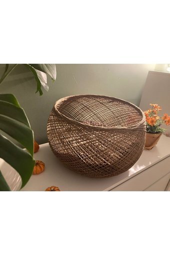Letsgetpet Yuvarlak İç Mekan Kedi Evi Kahverengi