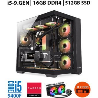 Zeiron ZERO RX15 Harici Radeon RX 580 Intel Core i5 9400F 16 GB Ram 512 GB SSD Tower FreeDos Masaüstü Bilgisayar