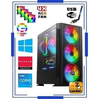 Zeiron RX15 Harici Radeon RX 580 Intel Core i5 12400F 16 GB Ram 512 GB SSD Tower FreeDos Masaüstü Bilgisayar