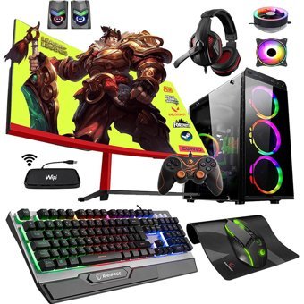 Zeiron MG50 Pro Harici Radeon RX 550 AMD Ryzen 5 3600 16 GB Ram 256 GB + 500 GB SSD Tower FreeDos 23.8 inç Monitörlü Masaüstü Bilgisayar