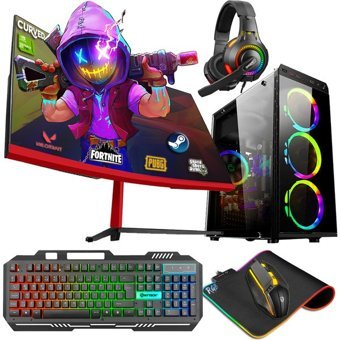 Zeiron RX44 Harici GeForce GT 730 Intel Core i5 3470 16 GB Ram 240 GB + 1 TB SSD Tower FreeDos 23.8 inç Monitörlü Masaüstü Bilgisayar