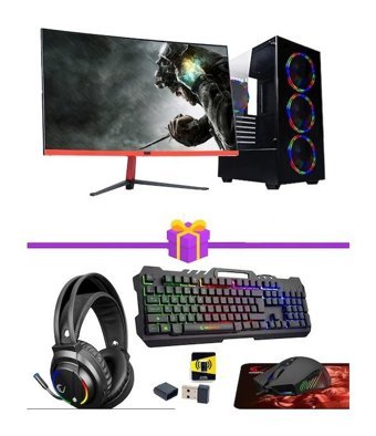 Ramtech DUST X110 Harici Radeon RX 580 Intel Core i5 10400F 16 GB Ram 500 GB HDD + 256 GB SSD Tower FreeDos 23.6 inç Monitörlü Masaüstü Bilgisayar