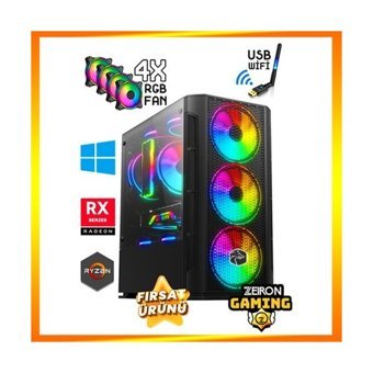 Zeiron Apu X60 Dahili Radeon Vega 7 AMD Ryzen 5 5600G 16 GB Ram 500 GB HDD + 256 GB SSD Tower FreeDos Masaüstü Bilgisayar