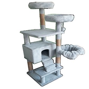 Lly LLY-15 Kare İç Mekan Kedi Evi Gri