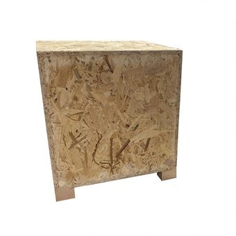 Melada 40x37x34 cm Kare Su Geçirmez Dış Mekan Kedi Evi Ahşap Rengi