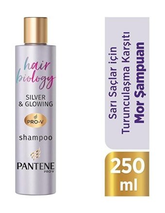Pantene Arındırıcı Düz Saçlar İçin Kremsiz Şampuan Unisex Mor Şampuan 250 ml