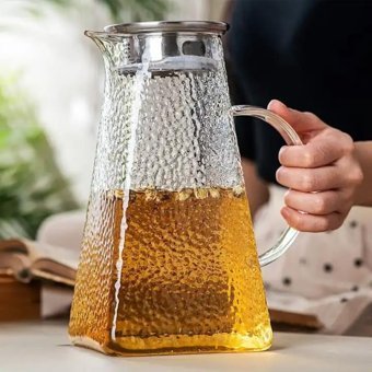 Rossel Premium Metal Kapaklı Cam Gövdeli Sürahi 1.5 lt