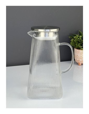 Acar Metal Kapaklı Cam Gövdeli Sürahi 1.5 lt