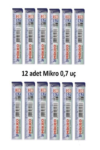 Mikro 2B 0.7 mm Kalem Ucu 12 Adet