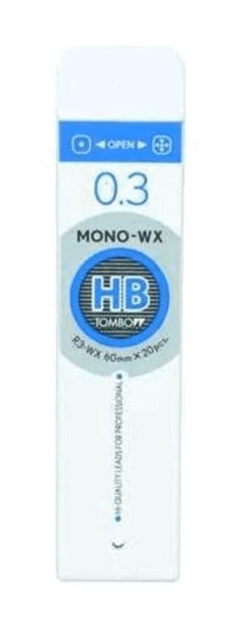 Tombow Mono-WX HB 0.3 mm 12'li Siyah Kalem Ucu 1 Adet