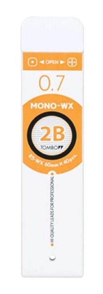 Tombow R7-WX 2B 0.7 mm 40'lı Siyah Kalem Ucu 1 Adet