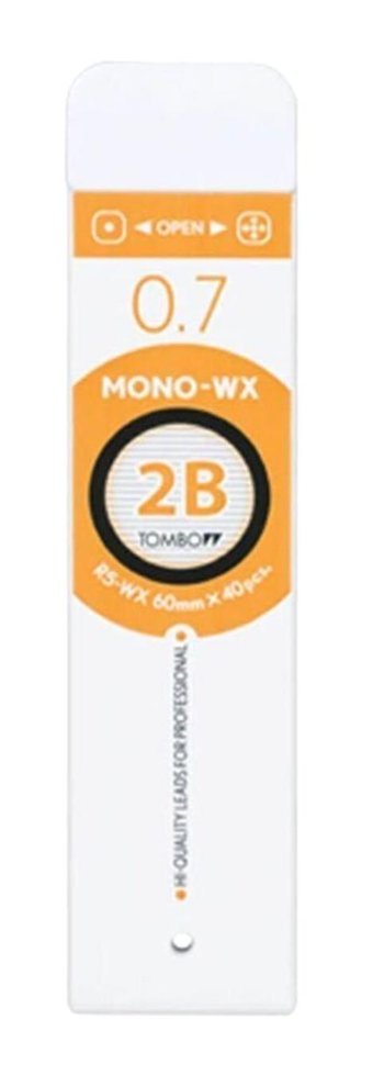Tombow R7-WX 2B 0.7 mm 40'lı Siyah Kalem Ucu 1 Adet