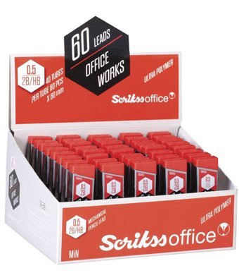 Scrikss SL-60 2B 0.5 mm 40'lı Siyah Kalem Ucu 1 Adet