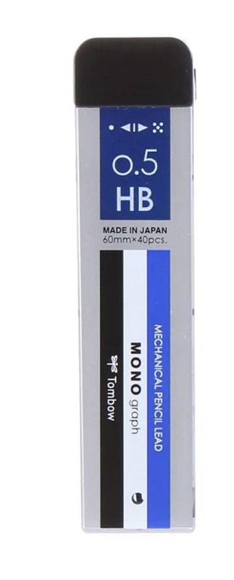 Tombow Mono hb 0.5 mm 40'lı Siyah Kalem Ucu 1 Adet
