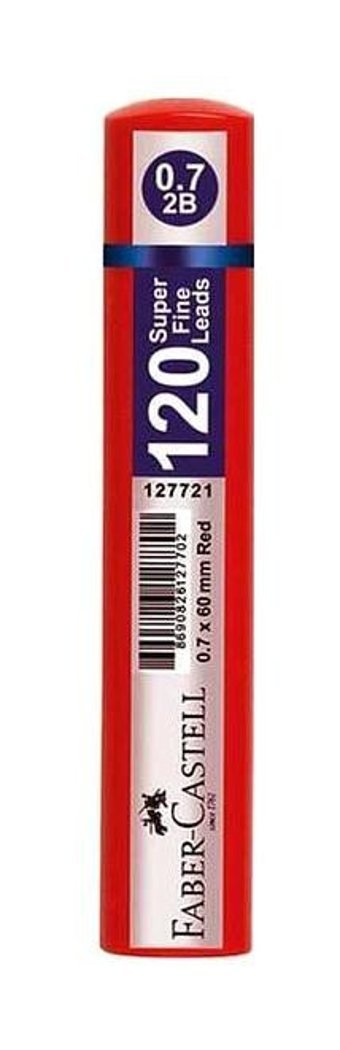Faber-Castell Min Grip 2B 0.7 mm 120'li Bordo Kalem Ucu 12 Adet
