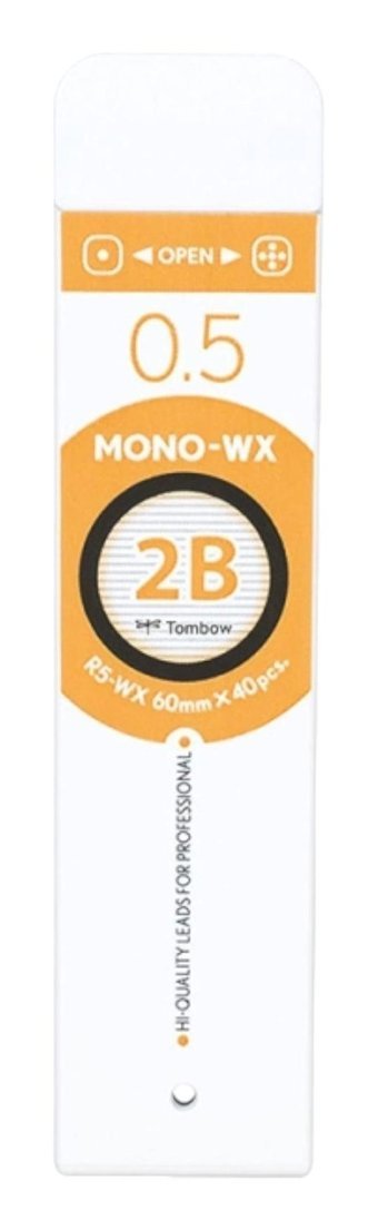 Tombow Mono 2B 0.5 mm 40'lı Siyah Kalem Ucu 1 Adet