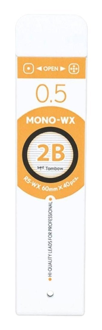 Tombow Mono 2B 0.5 mm 40'lı Siyah Kalem Ucu 1 Adet