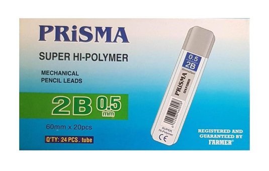 Prisma Color Süper Hi-Polimer 2B 0.5 mm 24'lü Kalem Ucu
