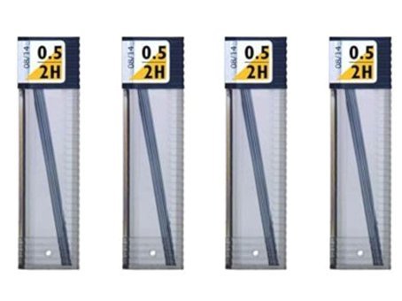 Tombow Min Serve 2B 0.5 mm 12'li Siyah Kalem Ucu 4 Adet