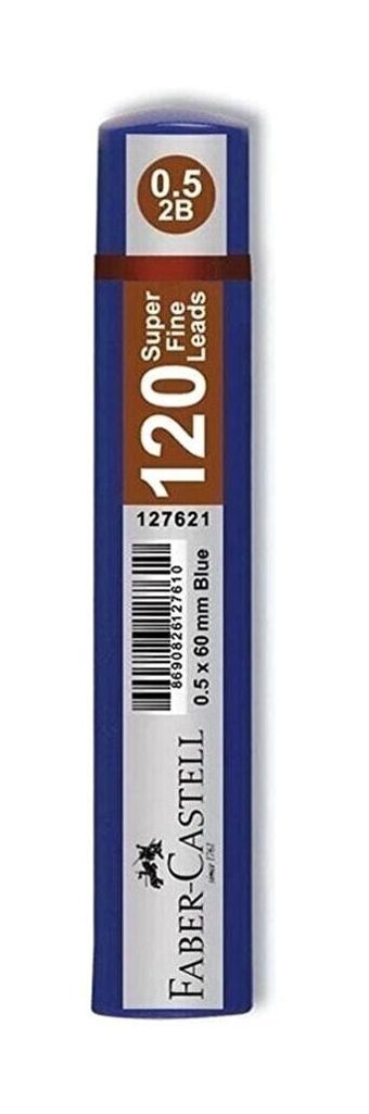 Faber-Castell Min Grip 2B 120'li Mavi Kalem Ucu