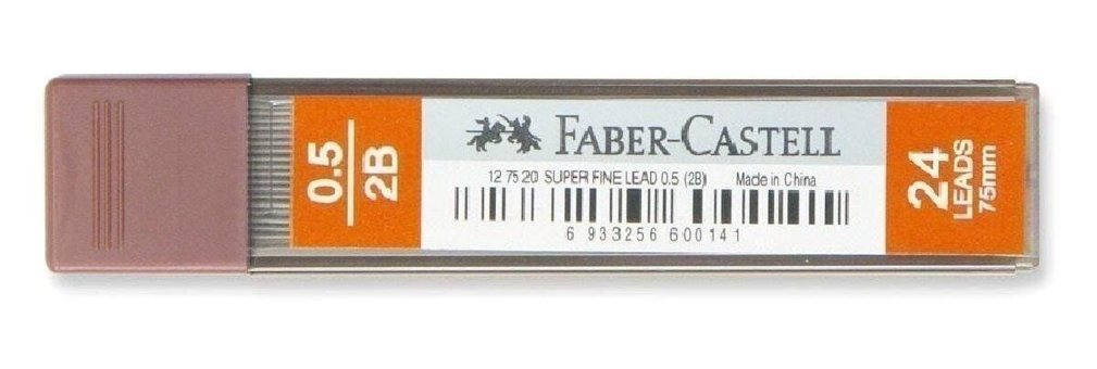 Faber-Castell 2B 0.7 mm 24'lü Siyah Kalem Ucu 1 Adet