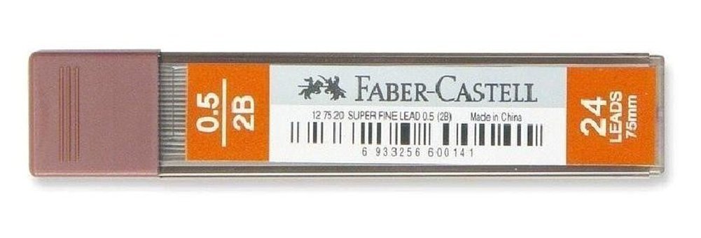 Faber-Castell 2B 0.7 mm 24'lü Siyah Kalem Ucu 1 Adet