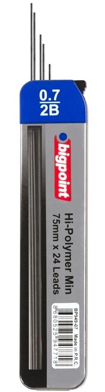 Bigpoint 2B 0.7 mm 24'lü Kalem Ucu