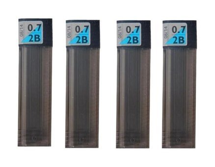 Tombow Mono 2B 0.7 mm 12'li Siyah Kalem Ucu 4 Adet