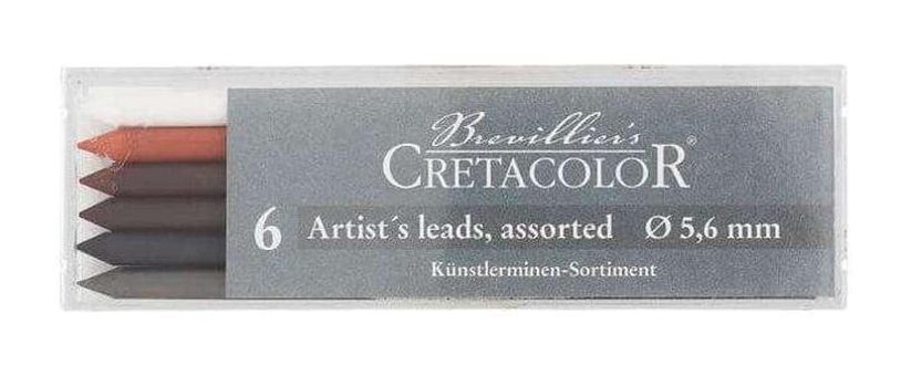 Cretacolor Assorted 5.6 mm 6'lı Siyah Kalem Ucu 1 Adet