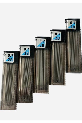 Tombow Leader 2B 0.7 mm 12'li Siyah Kalem Ucu 5 Adet