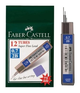 Faber-Castell 2B 0.7 mm 24'lü Gri Kalem Ucu 12 Adet