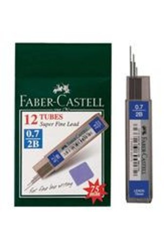 Faber-Castell 2B 0.7 mm 24'lü Gri Kalem Ucu 12 Adet