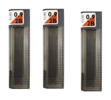 Tombow Mono 2B 0.9 mm 12'li Siyah Kalem Ucu 3 Adet