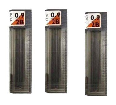 Tombow Mono 2B 0.9 mm 12'li Siyah Kalem Ucu 3 Adet