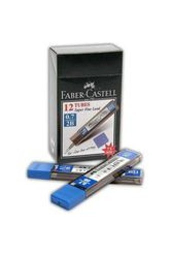 Faber-Castell Süper Fine Leads 2B 0.7 mm 24'lü Siyah Kalem Ucu 12 Adet