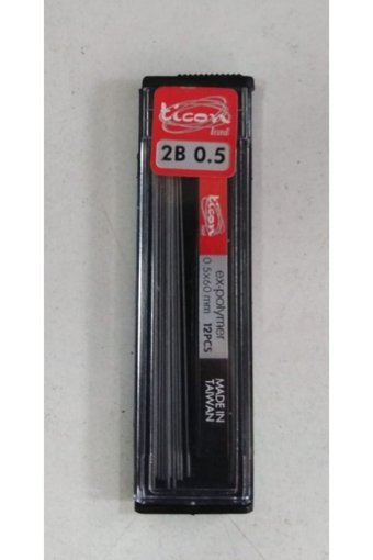 Ticon Min 2B 0.5 mm 12'li Siyah Kalem Ucu 3 Adet