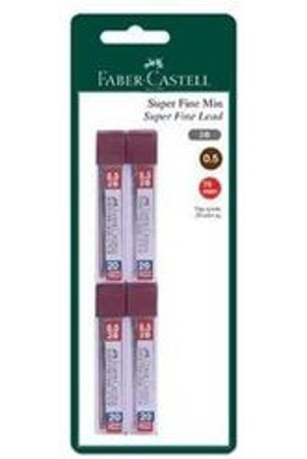 Faber-Castell Frip Min Genz 2B 0.5 mm 20'li Siyah Kalem Ucu 4 Adet