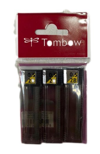 Tombow 2B 0.5 mm 12'li Siyah Kalem Ucu 3 Adet
