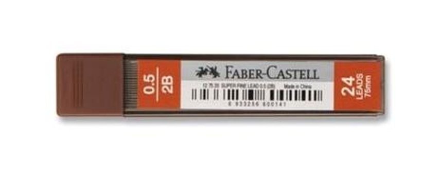 Faber-Castell Süper Fine Leads 2B 0.5 mm 24'lü Kalem Ucu